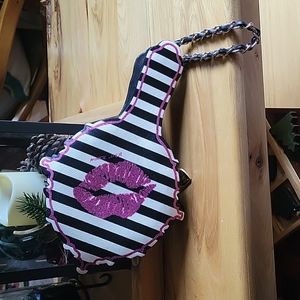 Betsey Johnson large  mirror wristlet bag